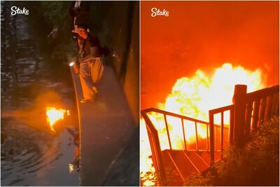 孫安佐測試自製火槍！河堤狂噴「恐怖火光」惹議　檢警要辦了