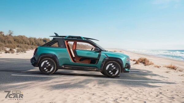 翠綠車身搭配四驅沙灘能力　Renault 4 JP4x4 Concept 登場