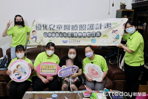 ▲▼花蓮慈院響應衛福部「優化兒童醫療照護計畫」由護兒中心團隊前往安安家進行訪視。（圖／慈濟醫學中心提供，下同）
