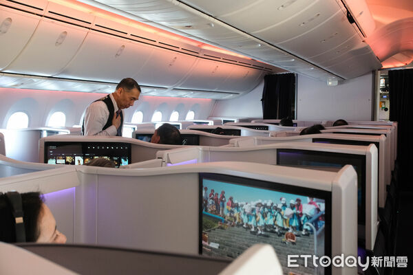 ▲紐西蘭航空全新改裝的「波音787-9 V4」豪華商務艙與豪華經濟艙開箱,紐西蘭航空,商務艙,經濟艙。（圖／記者彭懷玉攝）