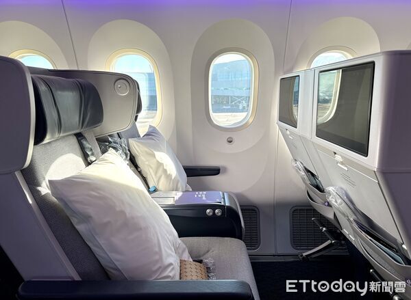 ▲紐西蘭航空全新改裝的「波音787-9 V4」豪華商務艙與豪華經濟艙開箱,紐西蘭航空,商務艙,經濟艙。（圖／記者彭懷玉攝）