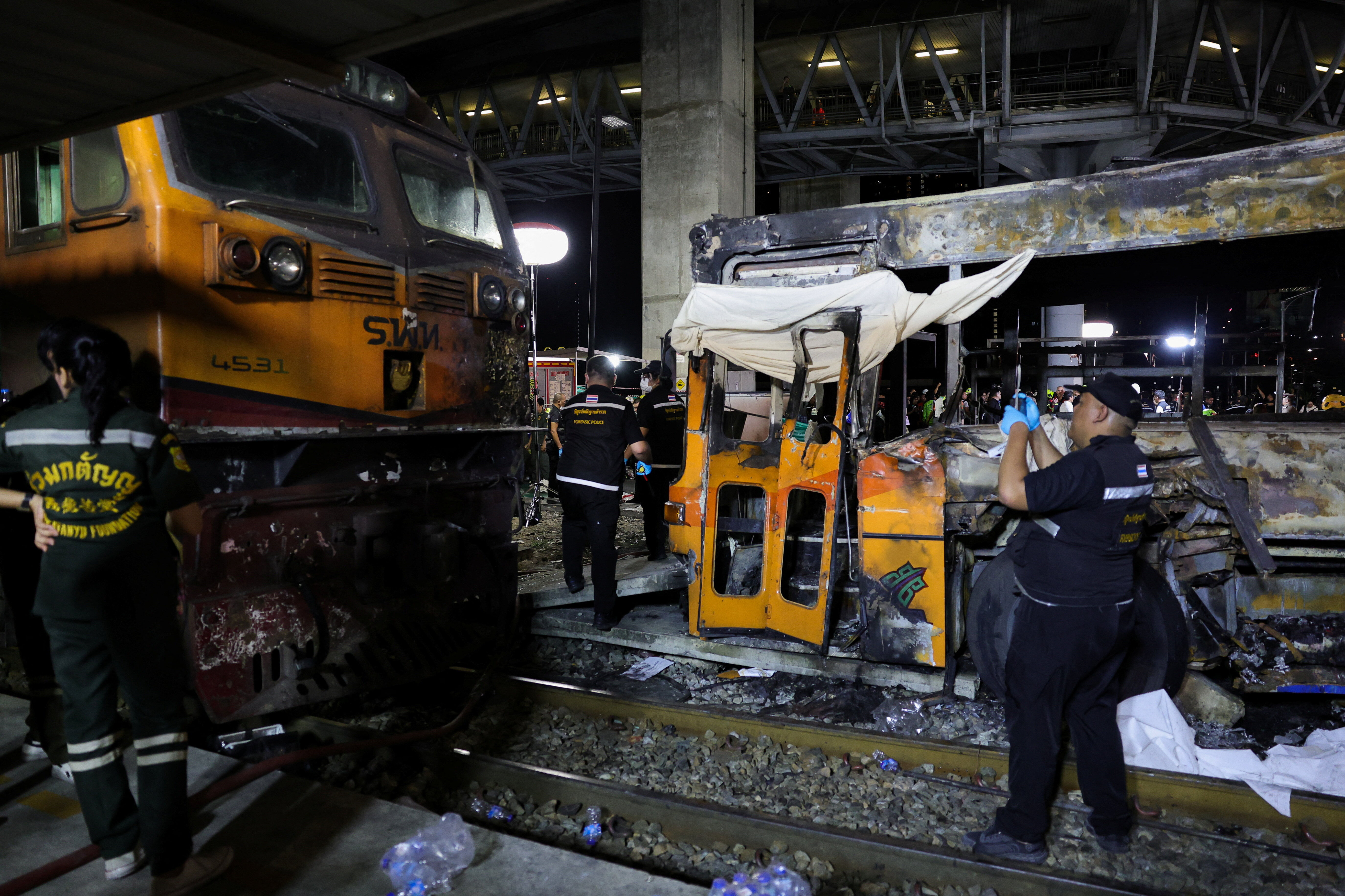 ▲泰國曼谷發生重大車禍事故。（圖／路透）
