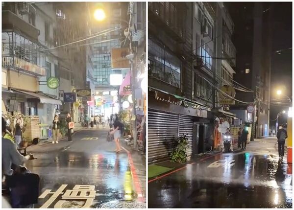 中和深夜突現「1坪雨區」整條巷全乾　真相曝光