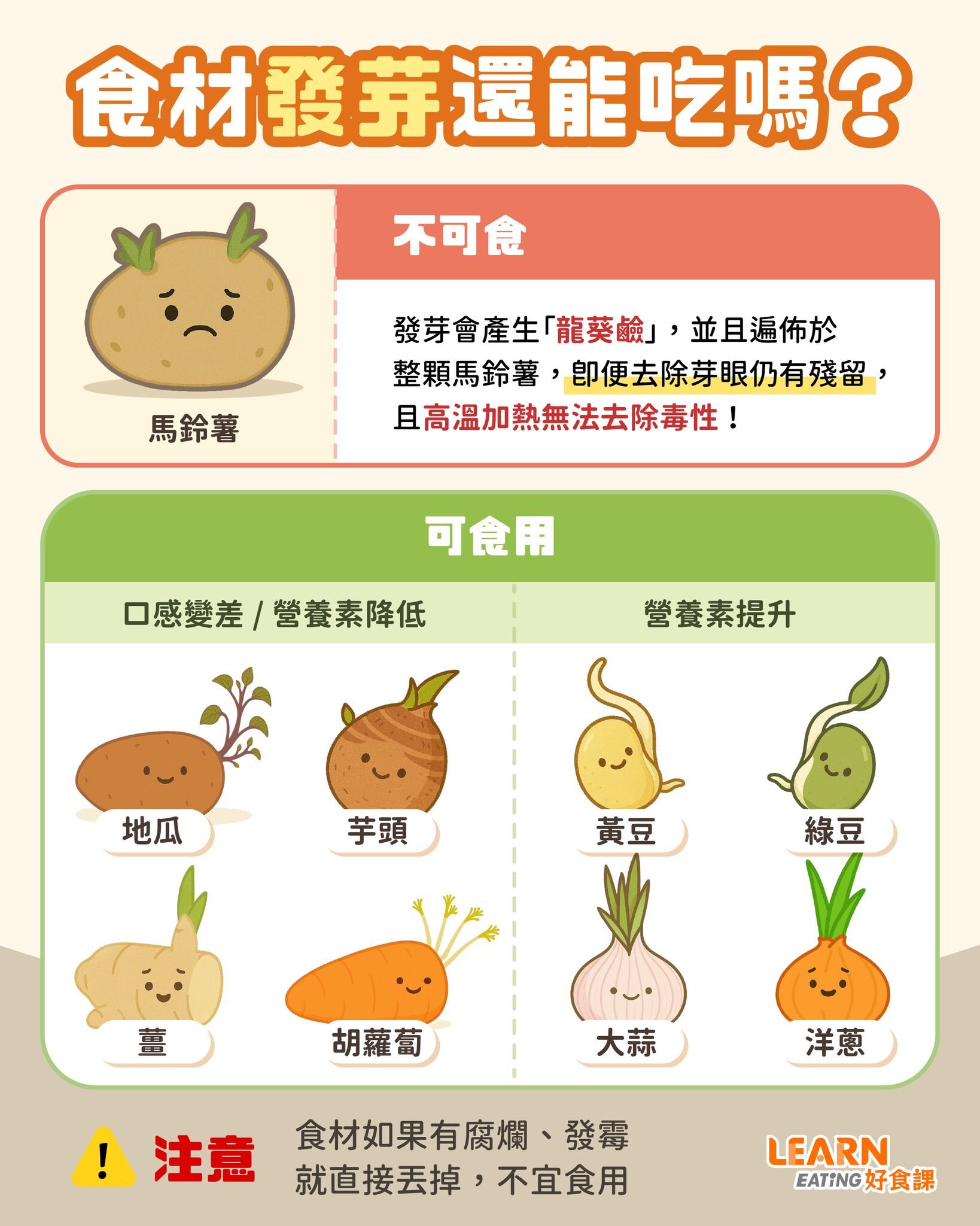 營養師分享有些食材發芽營養提升。（圖／好食課提供）