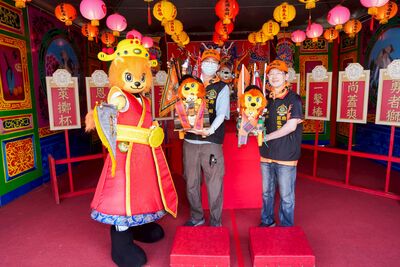 統一獅「獅吼宮」主題日廟味十足 神轎繞境、皮影戲搬進球場