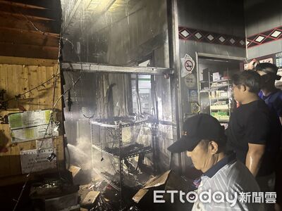 南投山區住宅雜貨店晚間竄火　偏村消防站迅速滅火建功