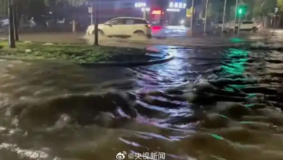 城市變汪洋！　湖北荊州「連發37條預警」特大暴雨破紀錄