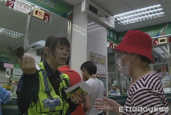 ▲潮州警方聯手行員阻止劉婦被騙。（圖／記者陳崑福翻攝）