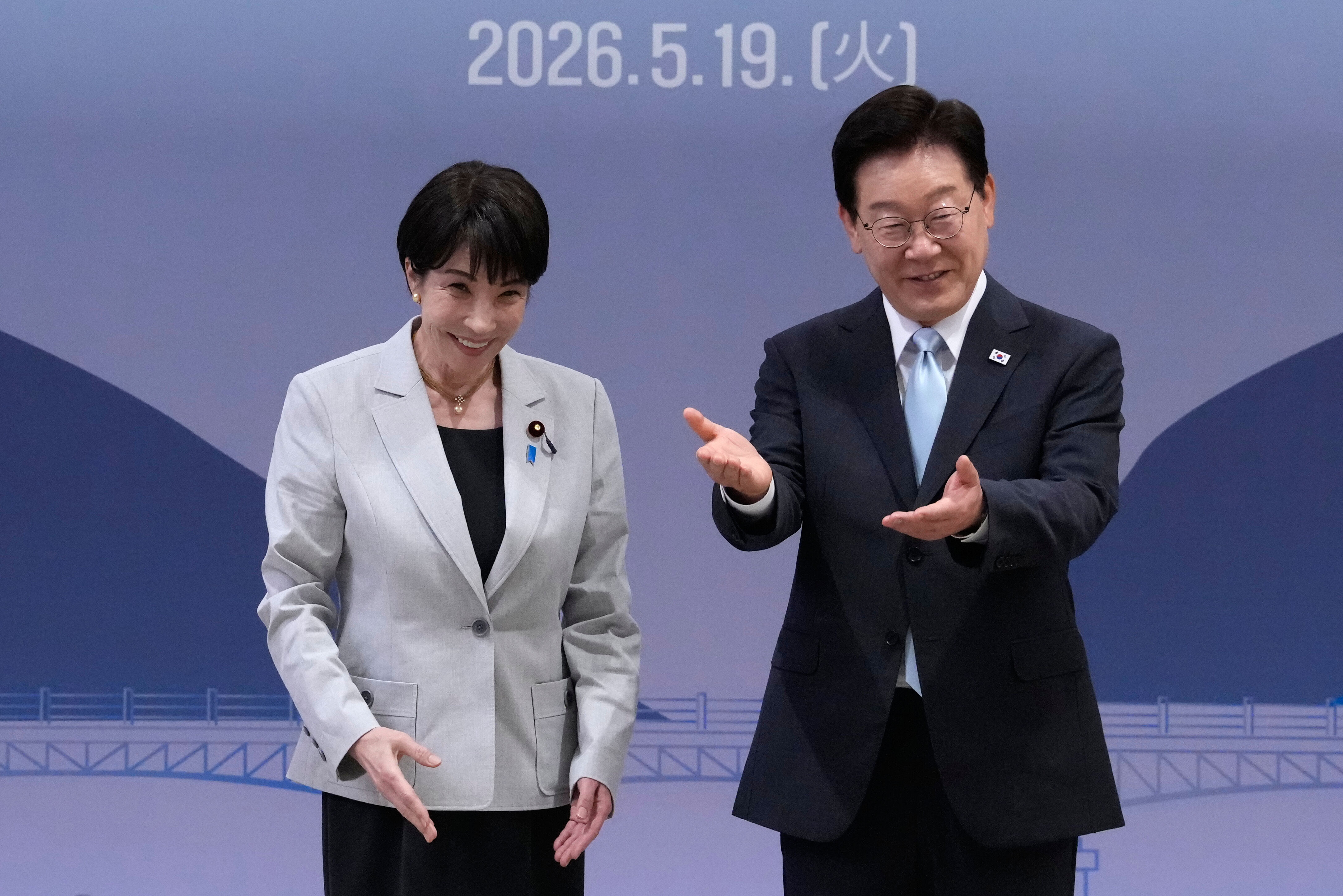 ▲▼日本首相高市早苗、南韓總統李在明19日在南韓慶尚北道安東進行會談。（圖／達志影像／美聯社）