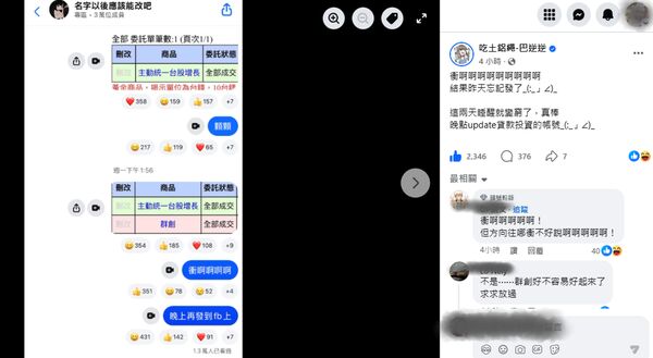 股海反指標女神巴逆逆臉書宣布減碼00981A，網友直呼「冥燈熄滅，進喔！」
