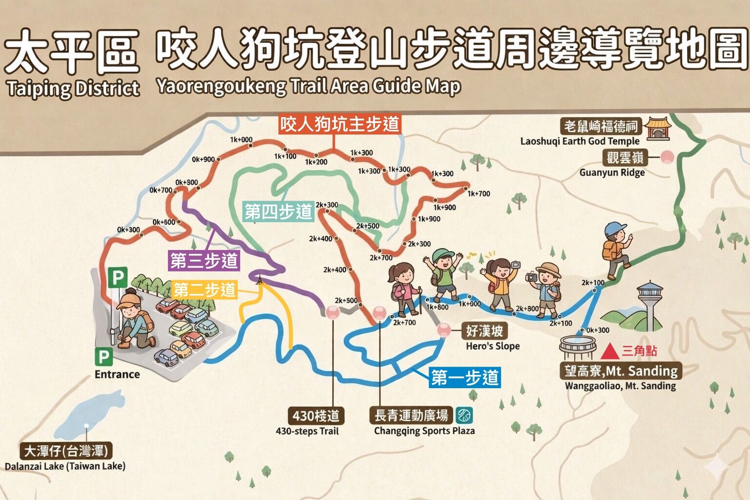 ▲▼咬人狗坑生態景觀步道。（圖／部落客飛天璇的口袋授權提供）