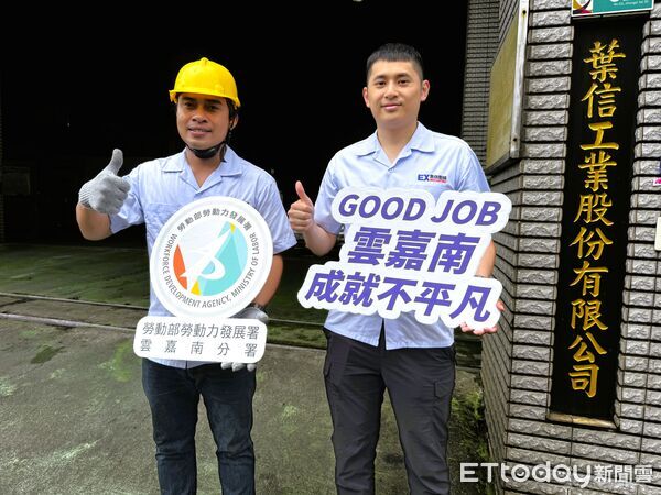 ▲泰籍移工平佳隆來台工作多年，憑藉努力學習與工作表現，從機台作業員晉升為高壓鑄造組長。（記者林東良翻攝，下同）