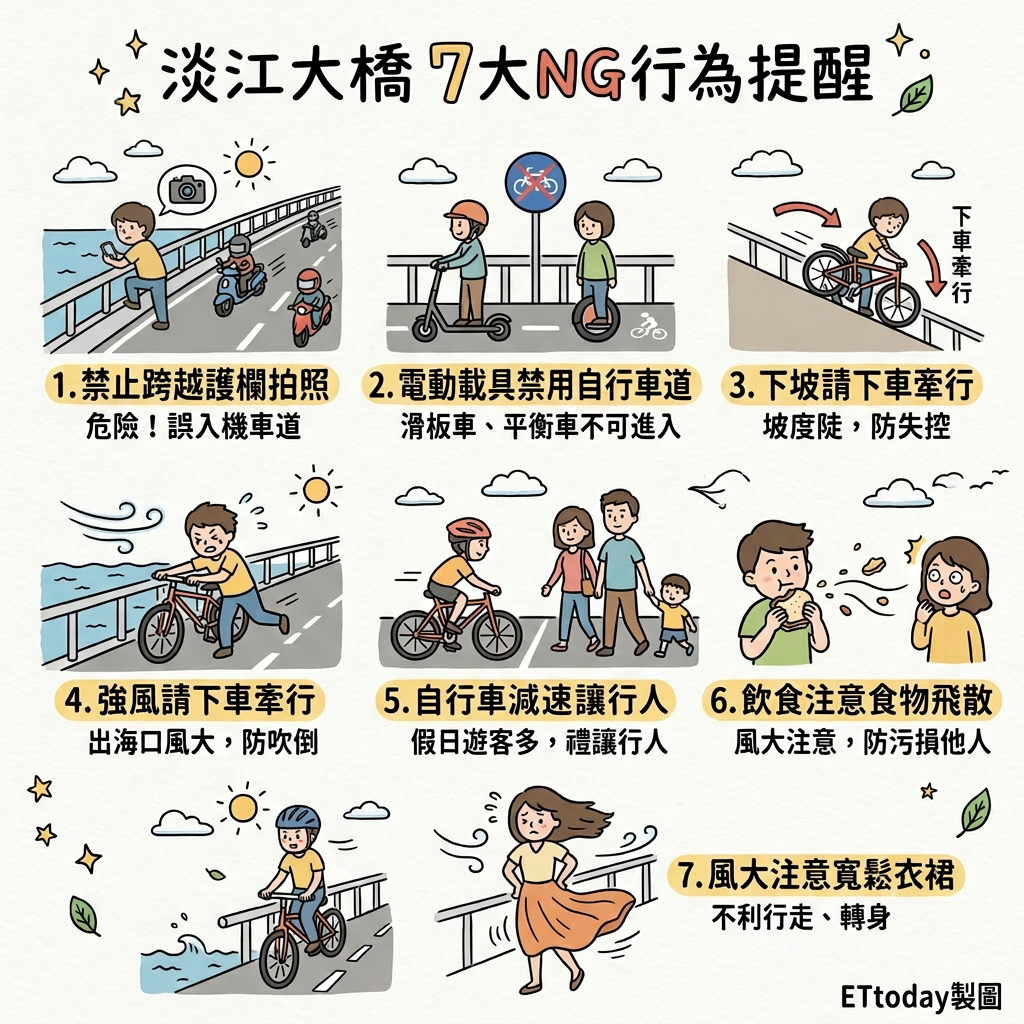 ▲▼淡江大橋。（AI協作圖／記者李姿慧製作，經編輯審核）