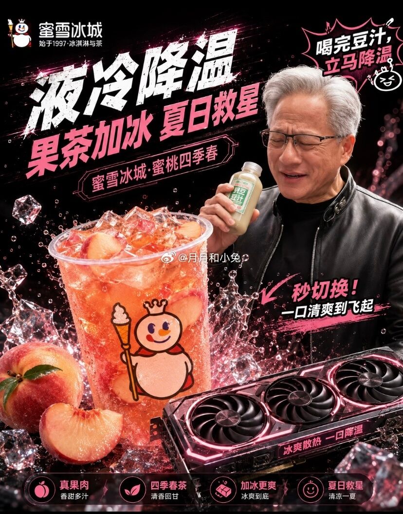 ▲▼黃仁勳喝豆汁痛苦皺眉！　「嫌棄表情包」被做成廣告看板賣爆。（圖／翻攝自微博）