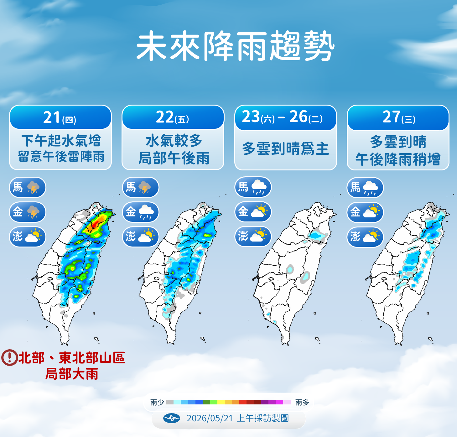 ▲▼未來一周天氣。（圖／氣象署提供）