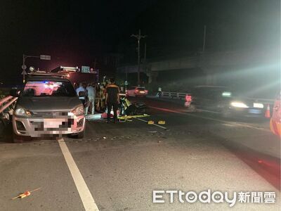 快訊／買晚餐變悲劇！夫妻返家「猛撞路邊廂型車」　雙雙傷重不治