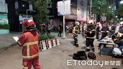 快訊／西門町某飯店凌晨竄火！地毯、燈具燒燬　警消疏散30人