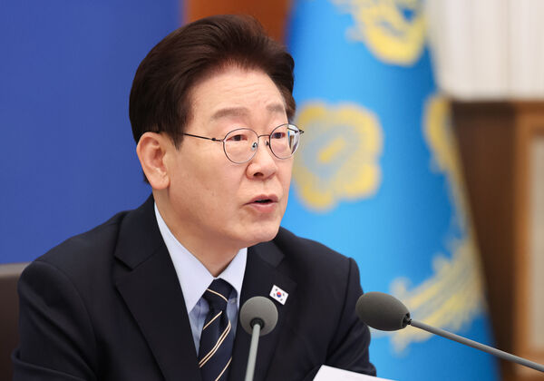 ▲▼南韓總統李在明20日在青瓦台主持國務會議。（圖／達志影像）