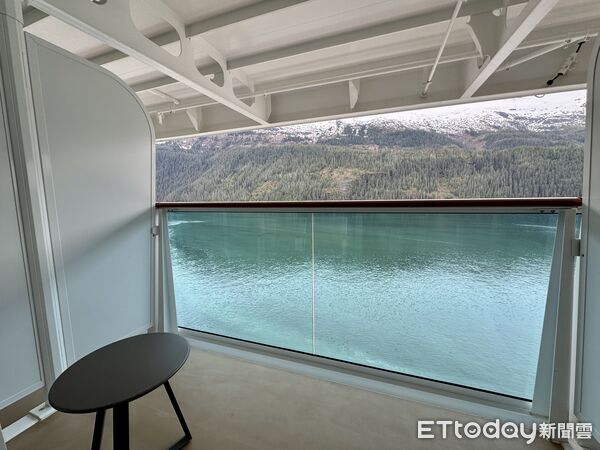 ▲星辰公主號進入恩迪科特峽灣（Endicott Arm），並朝道斯冰河（Dawes Glacier）方向進行景觀巡航,公主遊輪,冰河峽灣,星辰公主號。（圖／記者彭懷玉攝）