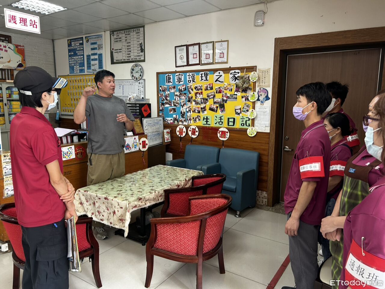 守護長者安全防線 南消二大下營消防輔導護理之家自衛消防編組演練