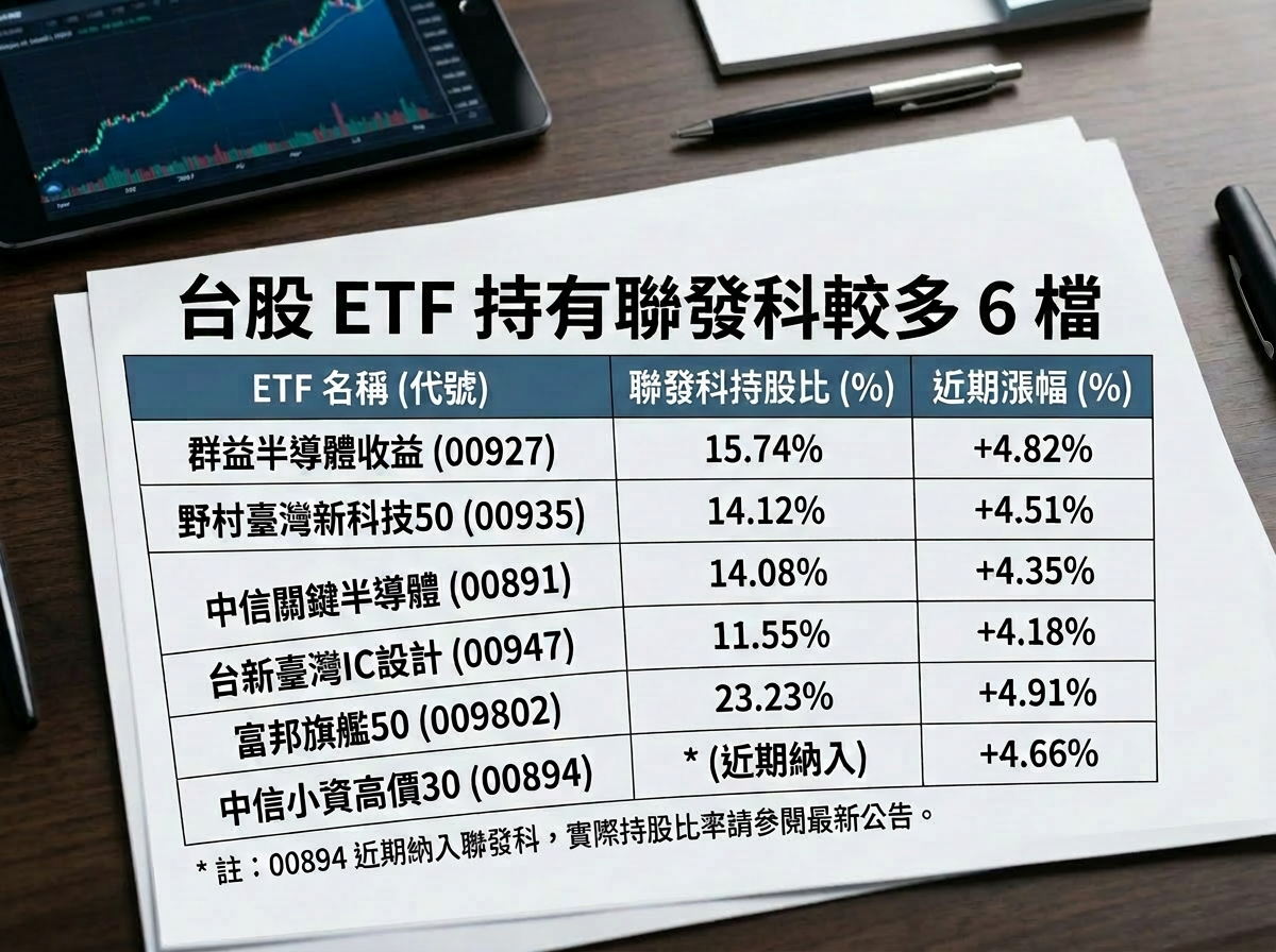 ▲▼ETF持有聯發科。（圖／記者巫彩蓮攝）