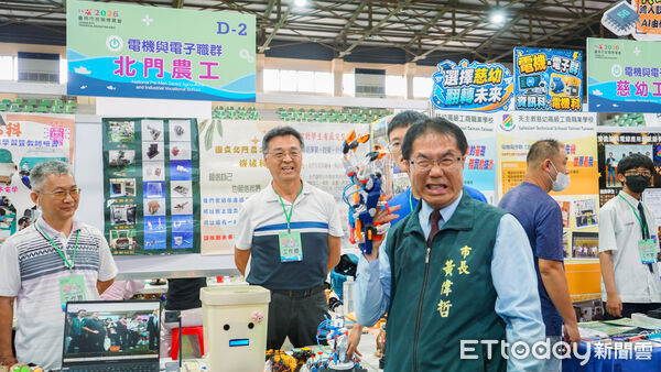▲「台南市2026技職博覽會」21日至23日在崑山科技大學體育館登場，展現技職教育多元實力。（記者林東良翻攝，下同）