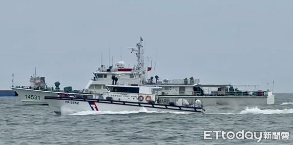 ▲▼中國海警船再度侵擾金門限制水域，遭海巡強制驅離。（圖／海巡署金馬澎分署提供）