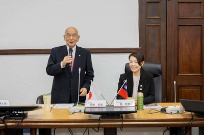日本萩市田中文夫市長率團拜會竹市　深化台日城市情誼