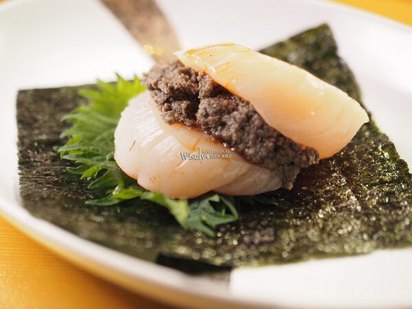 干貝＋味噌蟹膏疊成小漢堡！30年日料經驗師傅操刀　隱身機捷A9旁