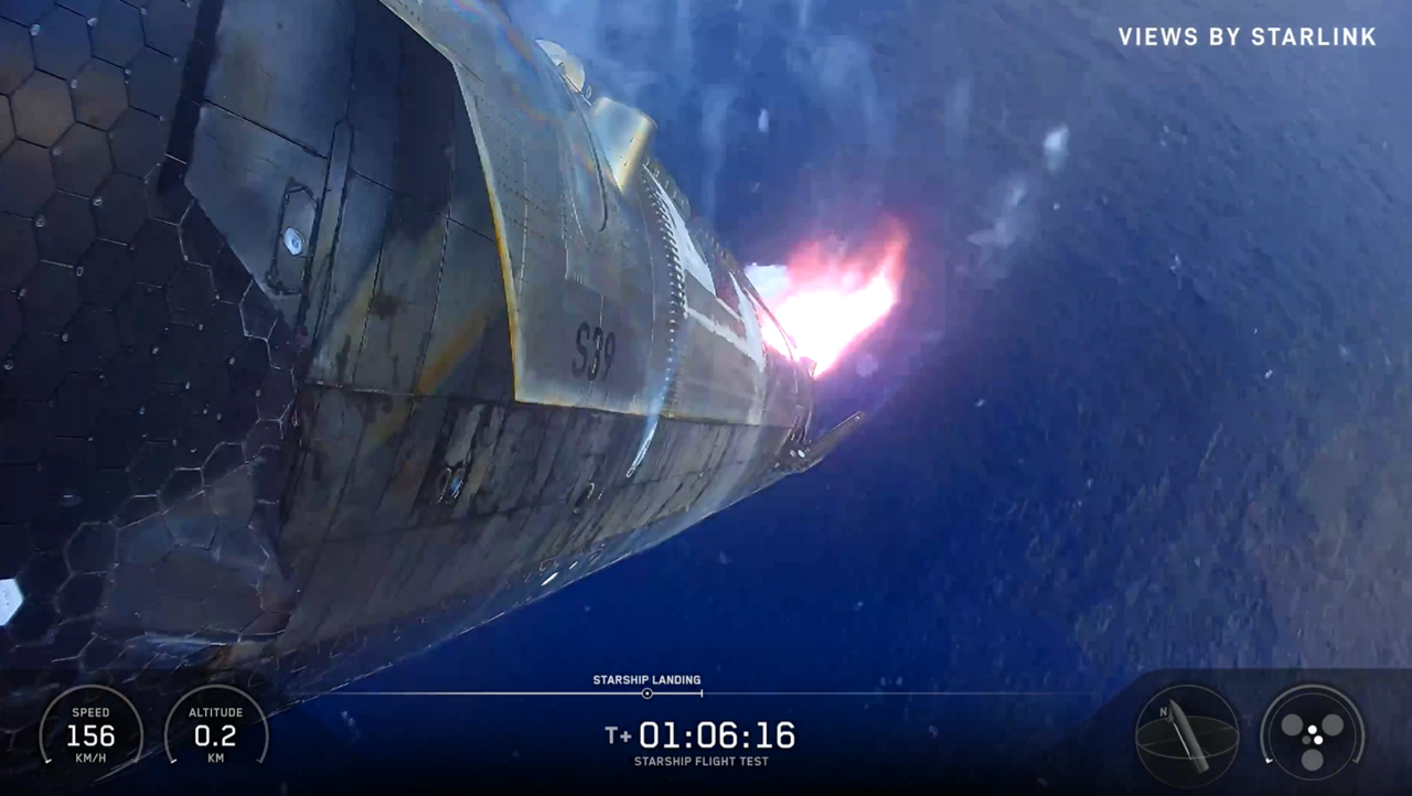 SpaceX升級版「星艦V3」首航測試成功! 濺落畫面曝光