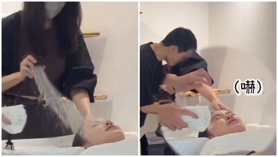 李多慧髮廊洗頭遭「蓮蓬頭沖臉」傻眼!被惡整畫面曝 真實反應全被拍