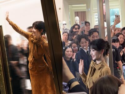 田曦薇現身新加坡活動！「零修圖超正」放送無死角甜笑…人潮爆滿
