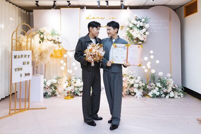 YTR夫夫之道結婚了！同婚法7週年辦登記…證婚人蕭美琴、唐綺陽