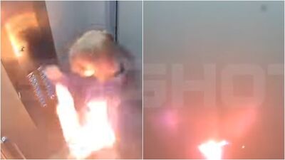 搭電梯「行動電源爆炸了」！不到10秒灌滿濃煙　俄女驚恐逃生