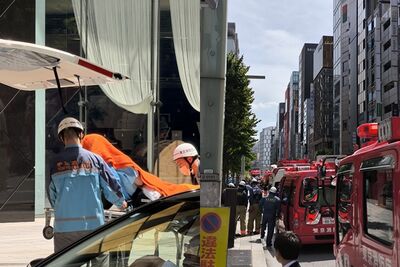 東京銀座「不明噴霧攻擊」16人送醫！整條路封鎖　出動53消防車輛
