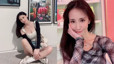 瑤瑤逛美術館穿超辣！　「低胸解放上圍」事業線全看光