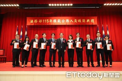 國安、肅貪、打詐、矯正都有人獲獎！法務部38位模範公務員亮相