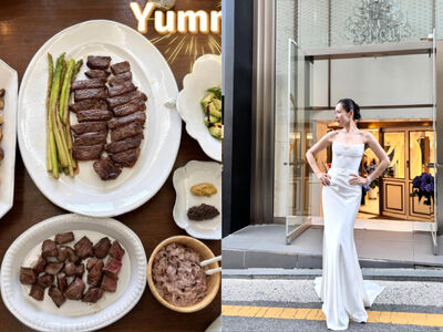 孫藝真好廚藝煮牛排大餐　法國餐瓷洩露好品味