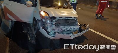 自撞護欄後人跑了！國5宜蘭段車禍男駕駛肇逃　車內2乘客受傷送醫