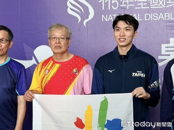 ▲台北市蕭國維、陳先覺（右）收下男雙金牌。（圖／記者蔡厚瑄攝）
