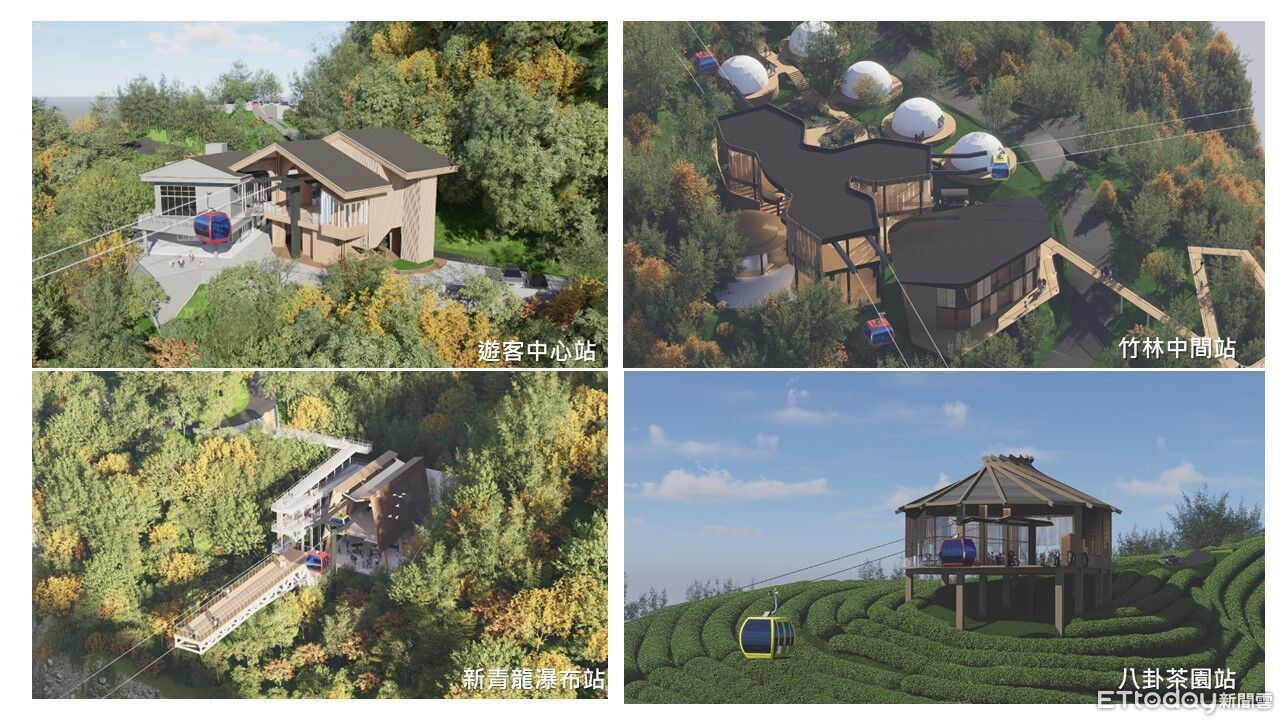 竹山太極峽谷將建四站纜車拚人氣 預計10月工程發包