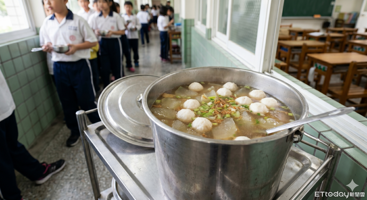 傻眼!台中營養午餐「冬瓜湯僅9顆丸子」 全班30人抽籤決定