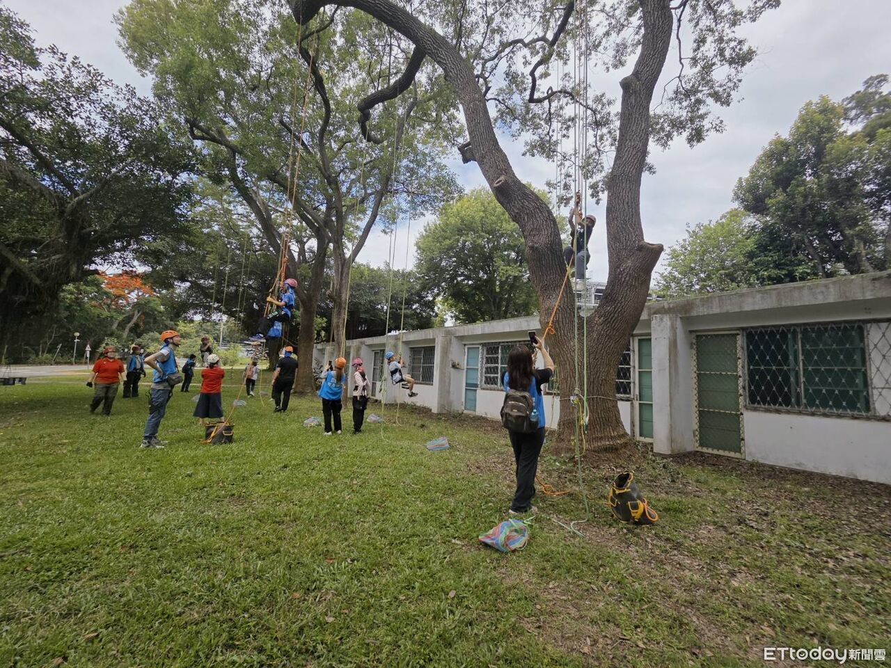 從不敢離地到勇敢攻頂 矽品陪20名家扶兒攀樹突破自我