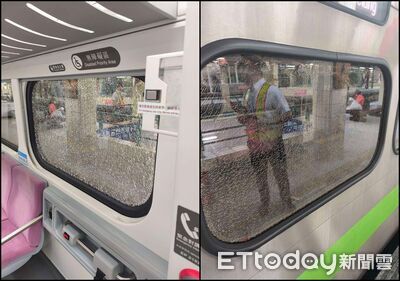 快訊／22歲女怪客台鐵區間車「拿鎚子敲破車窗」