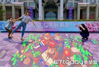 暨大畢業季推穿山甲3D地景藝術 為畢業生勇闖社會送祝福