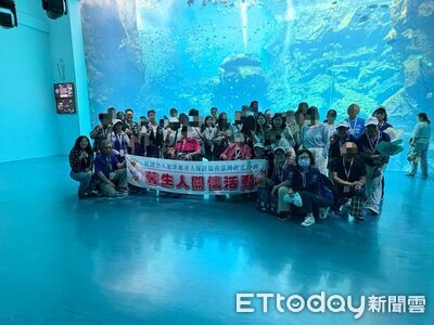 新北檢帶重傷家庭走進水族館 檢察長郭永發暖心同行