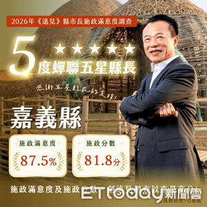 《中時》2026施政調查嘉義縣獲4金9銀　翁章梁五度蟬聯金獎