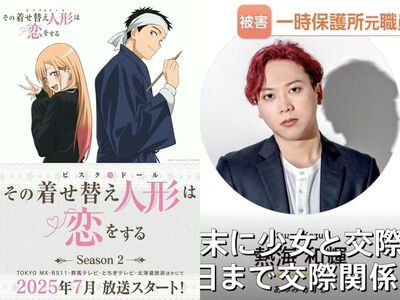 《戀上換裝娃娃》聲優涉性侵!誘15歲收容少女「發生30次肉體關係」