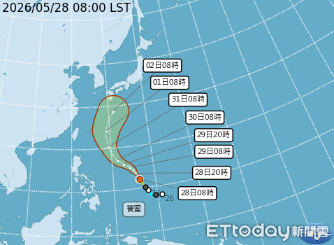 入夜全台降雨機率增 「薔蜜」最快明晚升級中颱