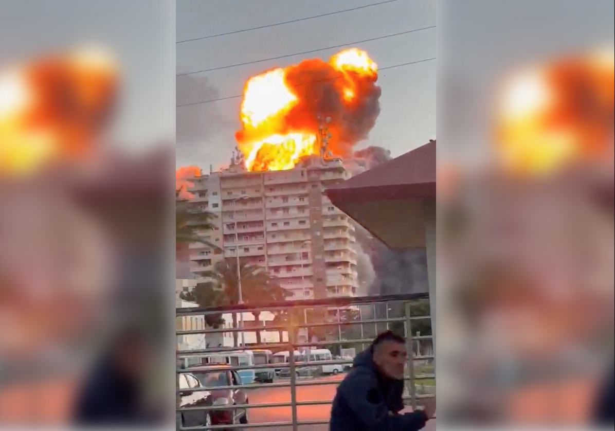 以色列發布撤離令後開炸 黎巴嫩建築物遭擊中起火